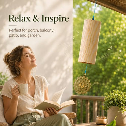 Handmade Bamboo Meditation Wind Chime/Superbly pleasant to the ear/Instantly calms the mind/Perfect for Christmas/Birthdays/Mother's Day/Housewarming/The Gift of Breathable Peace