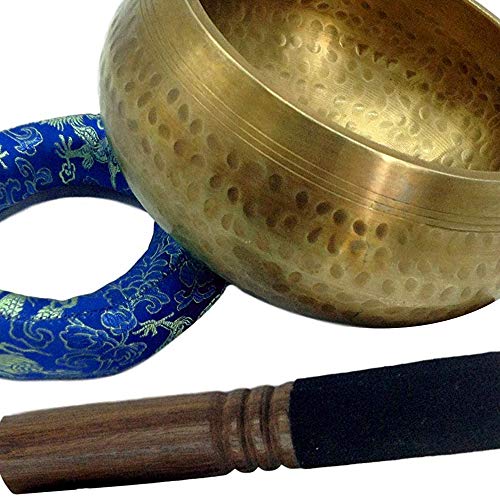 Meditation Bowl Professional Quality Hand Hammered Tibetan Singing Bowl Seven Metals Musical Instrument Healing