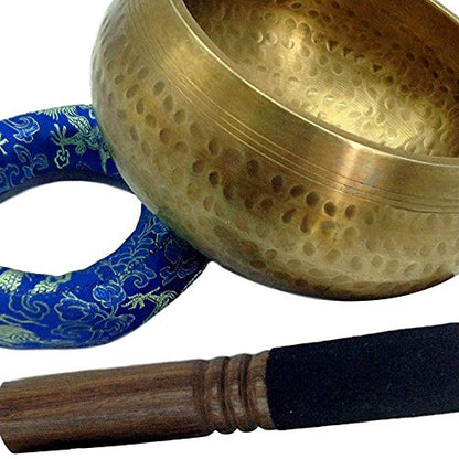 Meditation Bowl Professional Quality Hand Hammered Tibetan Singing Bowl Seven Metals Musical Instrument Healing