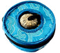 QT S Tibetan Handmade Yoga Meditation Om Tingsha Bell Chimes Cymbal Set, with Handmade Unique Bag (2.75 Inches Buddhist Tingsha, Om Mani Padme Hum Mantra) Made in Buddha Born Country Nepal (Blue) - color: Blue