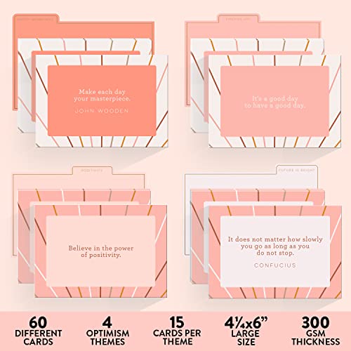 WORLD TRAVELER Eccolo Positive Affirmation Cards, Optimism In A Box - Guided Self Care Cards To Promote Everyday Calmness, Self Love, Mindfulness, and Stress Relief (6-x-7-x-1.5 inches)