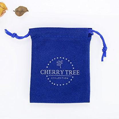 Cherry Tree Collection Gemstone Beaded Stretch Bracelet 8mm Round Beads 7" - color: Chocolate Faceted Agate
