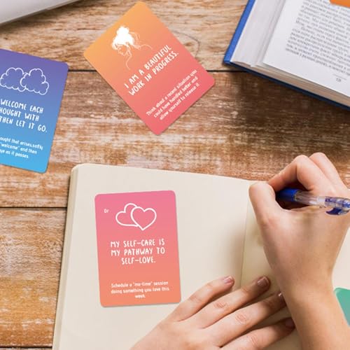 Mindfulness Cards, 50X Cards, Motivational Positive Quotes, for Mindfulness, Meditation Practice,