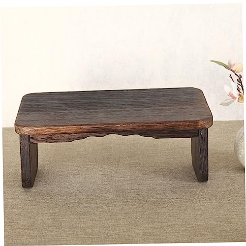 Foldable Meditation Stool Portable Wooden Stool Kneel Mat for Meditation