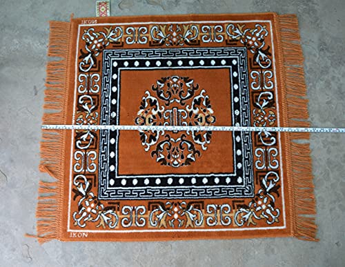 Pooja Aasan in Stylish Velvet for puja and Meditation, Mattress Met | Puja Cloth/Pooja Aasan/Car Seat Cover/Sofa Set Mat 20" inch