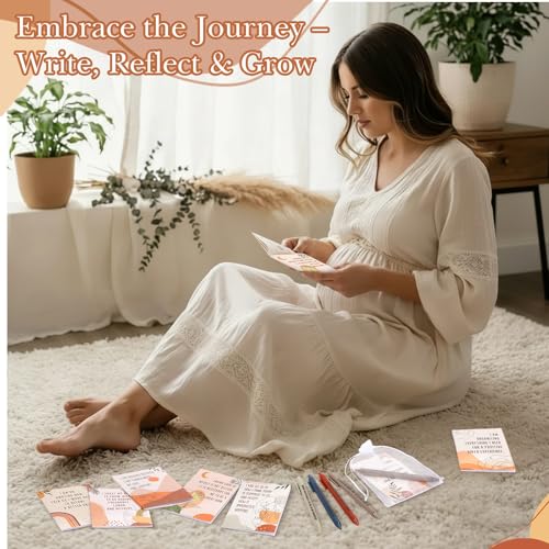 Mooliwe 96 Pcs Positive Affirmation Gift Set Gratitude Notebooks with Pens Small Bags Motivational Encouragement Notepads Daily Affirmations Journal for Women Stress Relief Self Care (New Mom) - style: New Mom