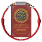 yautja Tibetan Buddhist Red String Bracelet with Tibetan Silver Om Mani Padme Hum Buddhist Mantra Bracelet Handmade Braided Adjustable Amulet Spiritual Red Rope Bracelet Lucky Protection Meditation Bracelet Yoga Prayer Jewelry Gift for Women - color: Red