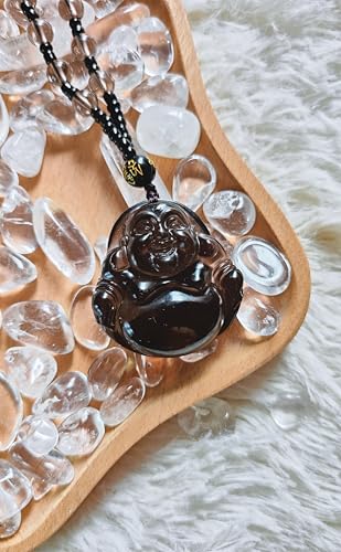 Crystal Pendant Necklaces Healing love Women's Men's choker Obsidian Tiger eye White Crystal Black Gold waterproof dainty Charm stackable statement Cute Stone necklace Unisex - style: Crystal pendant Ice Obsidian Buddha