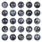 AD Beads 8mm Natural Round Loose Beads 110 Pieces, for Making 108 Mala Prayer Beads Necklace, Bracelet & Yoga Meditation, Jewelry Design （Black Larvikite） - color: Black Larvikite, size: 8mm-110pcs