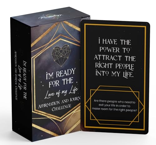 Ready for Love - Affirmation Journal Prompt Card Deck for Self-Reflection to Remove Internal Blockages + Inspire You to Reach Your Highest Potential and Manifest Your Dream Life