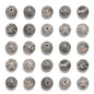 NCB 200pcs 4mm Landscape(Map Japser) Small Tiny Loose Beads for Jewelry Making Natural Semi Precious Round Smooth Gemstones Spacers Charms for Necklaces Bracelets (Landscape(Map Japser), 4mm 200Beads)