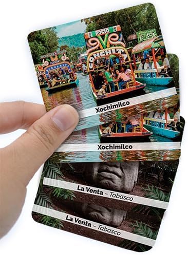 Menique – Mexican Roots Memory Game – Bilingual – 100 Cards (50 Pairs) with Real Photographs – Includes Booklets in English & Spanish – Cultural Matching Game for Kids & Adults - style: Mexican Roots