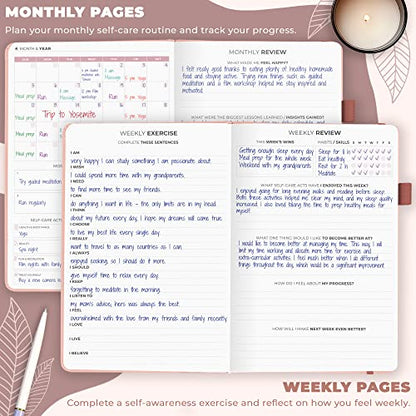 Clever Fox Self-Care Journal – Daily Reflection Notebook – Mental Health & Personal Development Planner, Meditation & Mood Log, A5 (Rose Gold) - color: Rose Gold, size: A5 (5.8'' x 8.3'')