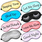 8 Pieces Funny Sleep Mask Silk Eye Mask with Adjustable Strap Soft Cute Blackout Blindfold Eye Cover for Women Men Full Night's Sleep, Travel, Nap, Meditation(Fresh Colors) - color: Fresh Colors