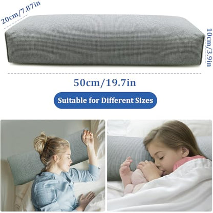 Buckwheat Pillow & Cervical Pillows for Sleeping (21x8x3inch) 100% Organic Coarse Cloth Package w Organic Buckwheat Hulls, Natural Cooling Technology and Relieve Cervical Pain. (C-Gray) - color: C-gray