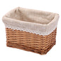 Rectangular Wicker Storage basket&bins container, Organizer Box, Kingwillow Art & Craft (Small) - color: Natural-Wicker