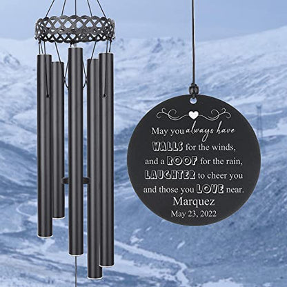 Personalized Housewarming Wind Chime for New House, New Home Wind Chime, Gift for New Home, Housewarming Presents for New House, New Home Gift, Warming Gifts New Home, Personalized New Home Christmas - color: Sweet Home-4