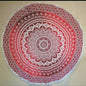 FUNKY BUDDHA 100% Cotton Roundie Beach Throw Tapestry, Cotton Tablecloth & Round Yoga Mat