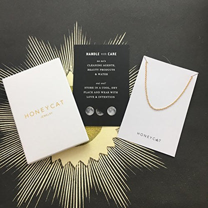 Honeycat Thin Chain Plain Bracelet in Gold, Rose Gold, or Silver | Minimalist, Delicate Jewelry - color: Gold