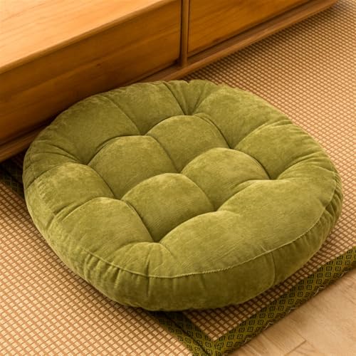 SK Studio Meditation Floor Pillow, Large Floor Cushions, Round Floor Cushion Seating for Adults Kids, Classroom Furniture Floor Pillow for Yoga Living Room, Green, 17" W x 17" L (Pack of 1)