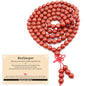 AD Beads 6mm 8mm 108 Prayer Mala Jasper Elastic Bracelet - Handmade Yoga Meditation Healing Power Energy Gifts for Unisex Adult. - color: Red Jasper(Calming)