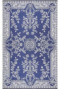 Mad Mats Garland Blue & White Outdoor Rug – Reversible Plastic Mat (8 × 10 ft) – UV‑Resistant, Water‑Repellent & Easy‑Clean – Eco‑Friendly Recycled Patio/Deck Carpet - color: White, size: 8'x10'