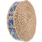 Alipis Meditation Cushion Woven Floor Pillow 30cm Diameter, 7cm Height Corn Husk Braided Seat Pad for Yoga, Zen Sitting, Balcony, Tatami, Home Seating Mat