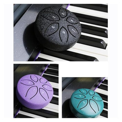 3-Inch 6-Tone Steel Rain Drum – Compact Harmonic Tool for Serenity(A1) - color: A1