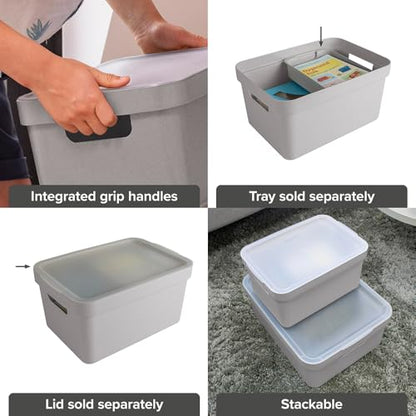 Sunware Sigma Home Storage Box, Light Grey, One Size