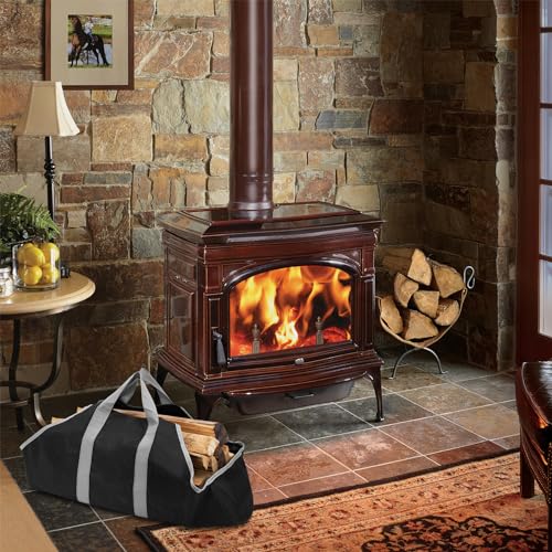 Stanbroil Canvas Firewood Carrier Bag, Durable Firepalce Log Tote with Handles for Wood Fire Stove, Outdoor Camping