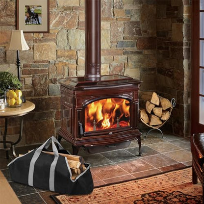 Stanbroil Canvas Firewood Carrier Bag, Durable Firepalce Log Tote with Handles for Wood Fire Stove, Outdoor Camping