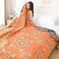 Boho Throw Blanket for Bed - 100% Pure Cotton Ultra Soft Rustic Quilt - Farmhouse Decor Bed Blankets, All Season Rustic Throw for Sofa Couch Chair(91''x 98'', Boho)