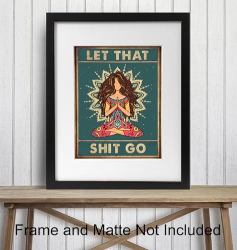 New Age Mandala Wall Art LARGE 11x14 - Zen Wall Art for Home - Mandala Art spiritual Gifts - positive Print - Inspirational Wall Decor - Bohemian - Buddha Art Yoga Decor - Unframed - size: 11"L x 14"W