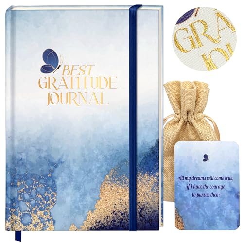 Best Gratitude Journal with Daily Affirmation Cards - Mindfulness Journal for Happiness, Productivity, Self-Care, and Positive Thinking - Ideal Gift for Women and Men, 200 Pages, Premium Quality