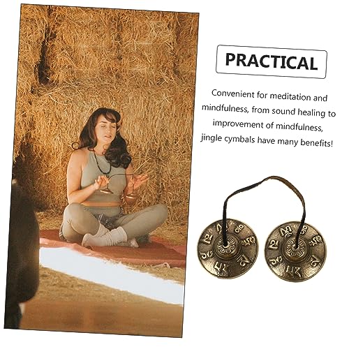 1Pc Handmade Copper Cymbal Bell for Meditation Yoga and Spiritual Practice Premium Quality Tingsha Bells for Mindfulness and Sound Healing for Loved Ones