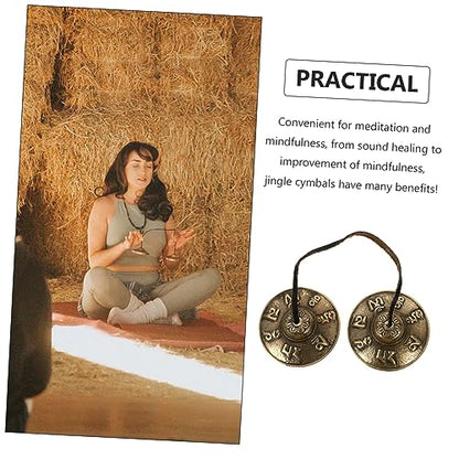 1Pc Handmade Copper Cymbal Bell for Meditation Yoga and Spiritual Practice Premium Quality Tingsha Bells for Mindfulness and Sound Healing for Loved Ones