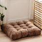 Square Meditation Pillow, Large Floor Pillow Cushion,Solid Thick Tufted Seat Cushion Janpanese Quilted Chair Mat for Balcony Bedroom Tatami Living Room(55x55cm, G) - color: G