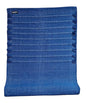 Indian Handmade100 % Organic Anti Skid Multi Colour Cotton Yoga Mat - Eco-Friendly Hand-Woven Rug - Non-Slip & Thick (24”x72”x5mm) for Hot yoga & Everyday Fitness at Home - Comfortable & Foldable Extra-Long Mat - color: Royal Blue