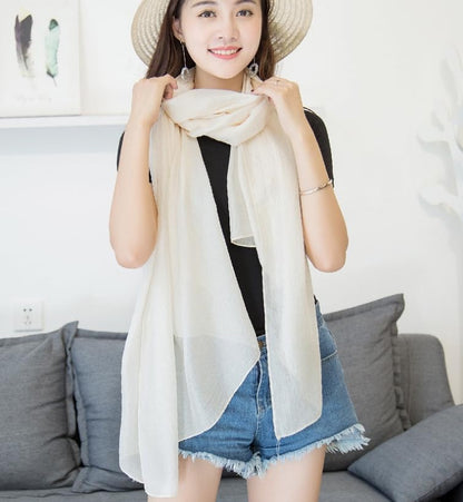 Scarves for Women Lightweight Sheen Scarf Elegant Pashmina Shawls and Wraps for Evening Dresses Wedding Solid Color