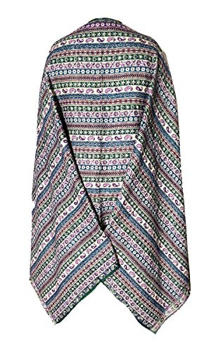 Tibetan Meditation Shawl 100% Yak Wool Handloom Thickened Geometric Open Shawl Cloak Scarf of Tourism Ethnic Wind Tibet Keeping Warm in Autumn 0183 Highwaypay.net BOHO NYC