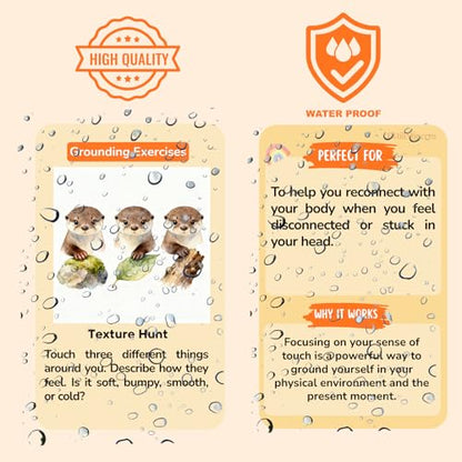 Somatic Therapy Cards for Kids, 52 Mindfulness & Emotional Regulation Activities for Calm, Focus, Coping Skills - Social Emotional Learning Tools for Parents, Therapists, Ages 6–12, Calm Down Corner