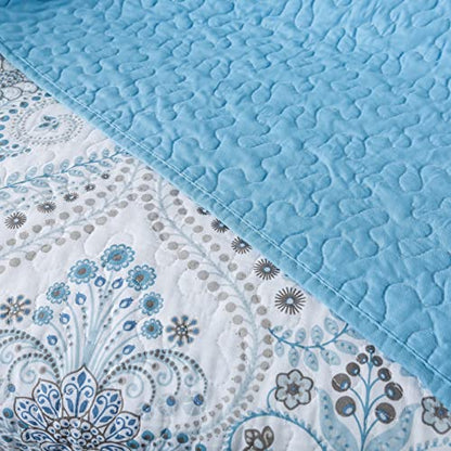 NEWLAKE Quilted Throw Blanket for Bed Couch Sofa, Blue Classic Royal, 60X78 Inch - color: Blue Classic Royal