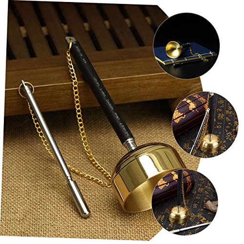 Temple Supplies Meditation Bell Meditation Cushion Brass Call Bell Dinner Bell Desk Topper Classroom Bell Handbell Instrument Handheld Bell The Bell Metal Nurse Desktop(1pcs) - color: 1pcs