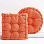 Jhorxa 18x18inch(Set of 2) Square Tufted Floor Pillow Chair Pad Sofa Cushion Tatami Floor Cushion Purple Cushion for Living Room Bed Balcony Outdoor Children's Play Area Car etc. (Orange)