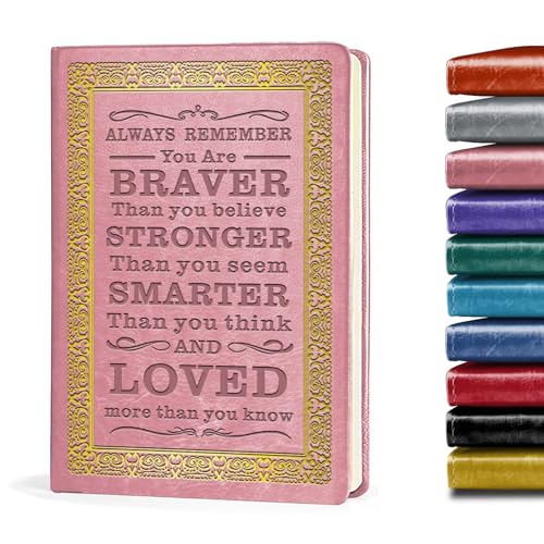JOHSBYD Journal for Women - Inspirational Writing Journal with Prompts, Journal for Teen Girls, Graduation Gift for Women, Teacher, Friends (Pink) - color: Pink