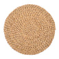 Levemolo Woven Rounded Seat Mat Thicken Meditation Mat Flexible Simple Beauty