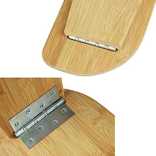 Bamboo Meditation Bench (18" W x 7.5”L), Portable Seiza Kneeling Stool, Detachable Legs or Hinged Folding Legs, Original Ergonomic Design with Carrying Bag