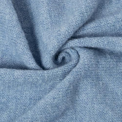 RIIQIICHY Shawl Wrap Women Pashmina Triangle Cape Knit Sweater Scarf for Fall Winter Fashion Accessory - color: Blue