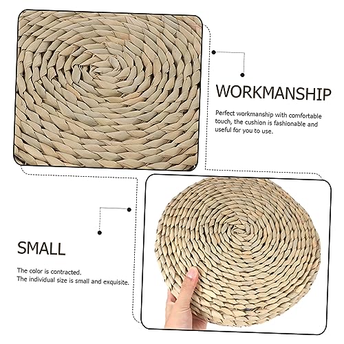 KICHOUSE Thicken Meditation Mat Cotton Yoga Mat for Women Home Round Seat Photo Background Pad