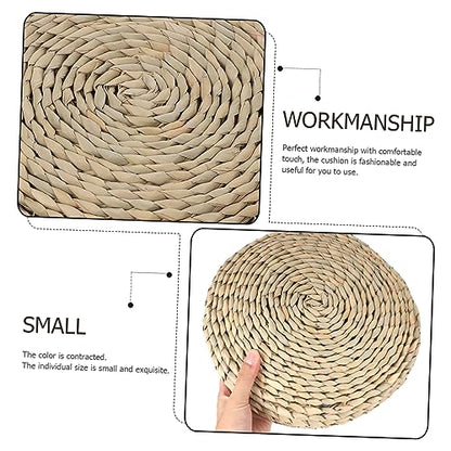 KICHOUSE Thicken Meditation Mat Cotton Yoga Mat for Women Home Round Seat Photo Background Pad